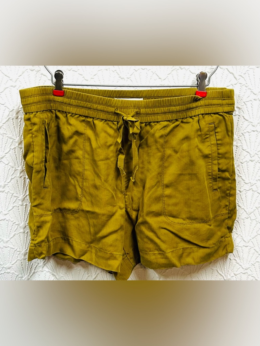 LOFT Olive Oil Lyocell Drawstring Woman’s  Shorts